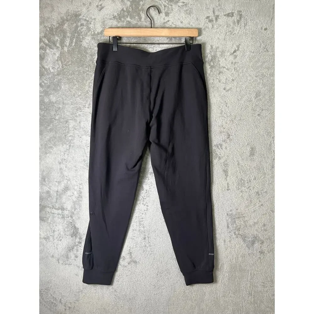 Lululemon Black High‎ Rise Drawstring Tapered Jogger Pants Women's Size 10